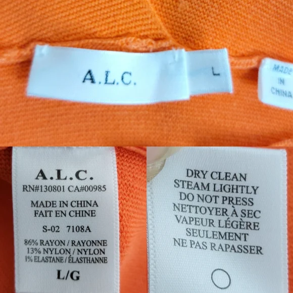 A.L.C. Ali Stretch Knit Dress In Guava L.